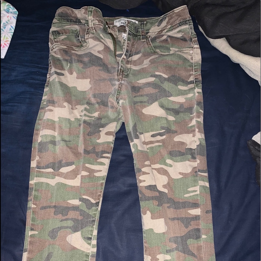 F21 army skinny jeans